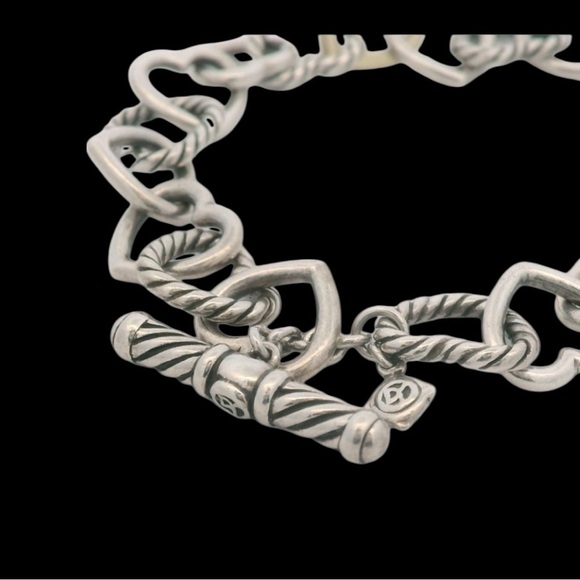 David yurman heart bracelet sterling silver & 18kt gold. 7” gorgeous.Hard 2 find - Picture 9 of 16